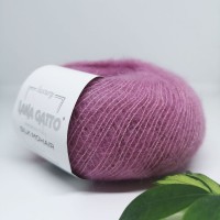 Włóczka Silk Mohair 7259 Rosa Medio - mieszanka kidmoheru z jedwabiem