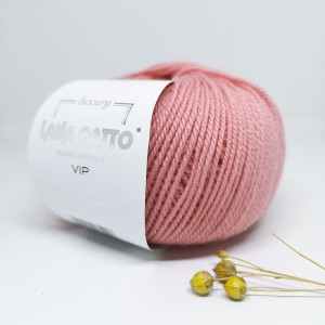 Włóczka Vip 9363 Mattone - wełna merino extrafine z kaszmirem