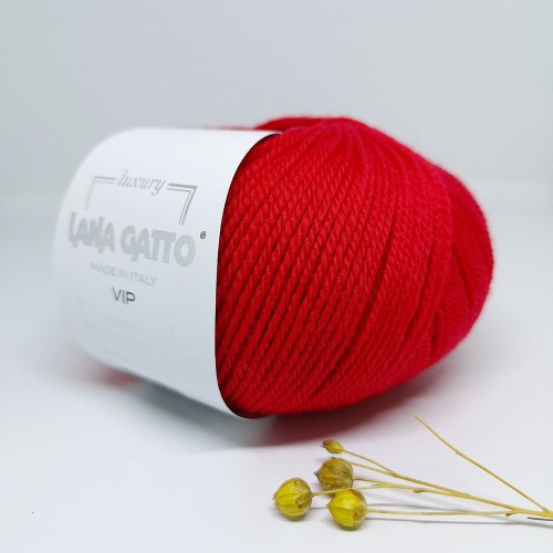Włóczka merino z kaszmirem - Vip 1010 Rosso