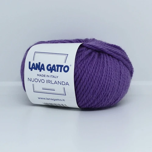 Fioletowa włóczka merino nuovo Irlanda