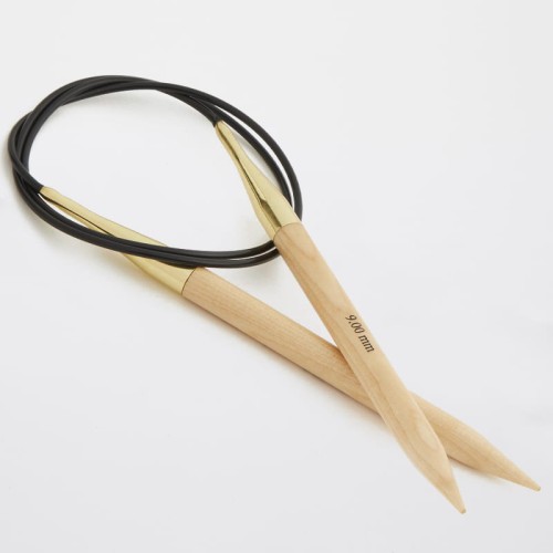 lekkie druty drewniane z żyłką 80cm