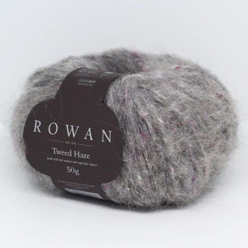 szara włóczka tweed haze