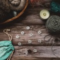 10 szt eleganckich znaczników posrebrzanych