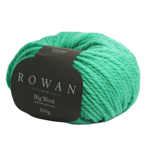 gruba włóczka big wool zielony turkus