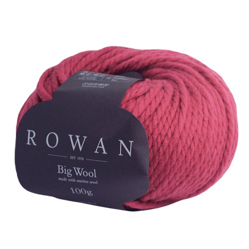 ciemno czerwona włóczka big wool