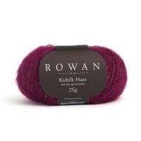 Włóczka Kidsilk Haze 718 Plum - mieszanka jedwabiu z kidmoherem