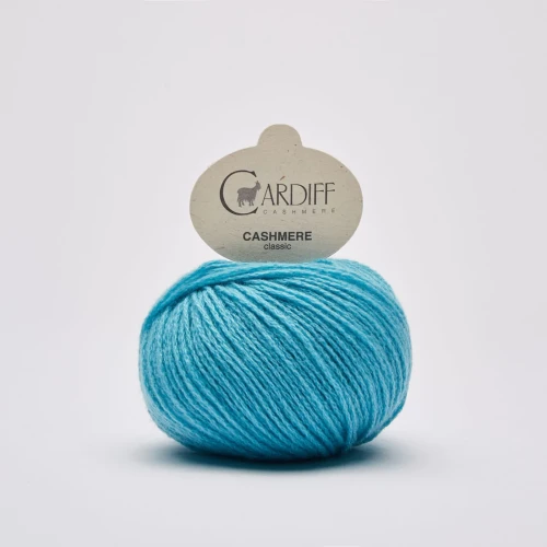 turkusowa włóczka Cardiff Cashmere 605