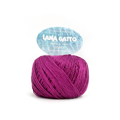 włóczka jedwabna lana gatto silky