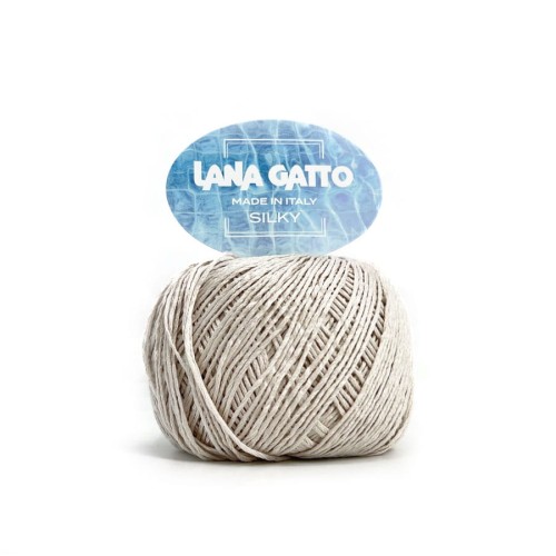 włóczka jedwabna silky lana gatto