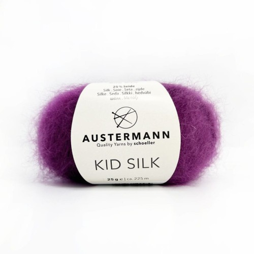włóczka Kid Silk 017 Brombeer