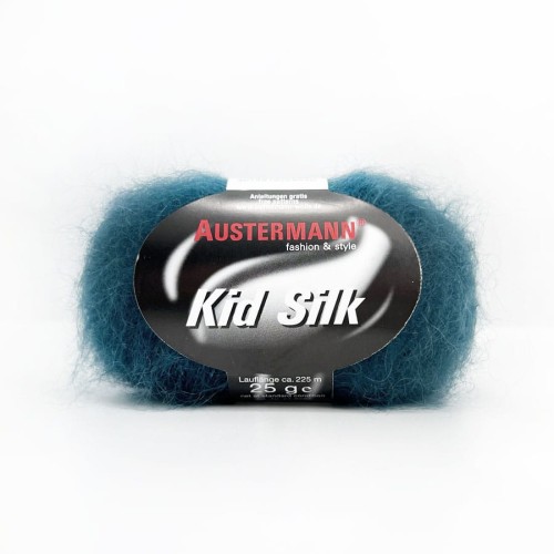włóczka kid silk 021 petrol