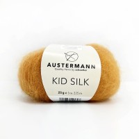 Włóczka Kid Silk 026 Curry - mieszanka kidmoheru z jedwabiem