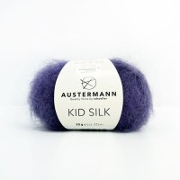 Włóczka Kid Silk 036 Pflaume - mieszanka kidmoheru z jedwabiem
