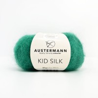 Włóczka Kid Silk 040 Smaragd - mieszanka kidmoheru z jedwabiem