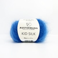 Włóczka Kid Silk 045 Blau - mieszanka kidmoheru z jedwabiem