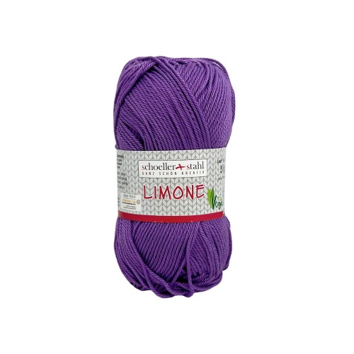 liliowa włóczka bawełniana limone