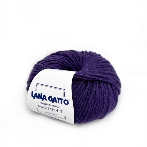 fioletowa włóczka merino maxi soft