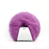 Włóczka moherowa z srebrną nitką - Silk Mohair Lux 30484 Orchidea