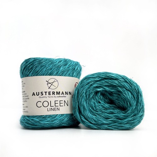 Włóczka Coleen Linen 07 turkusowa