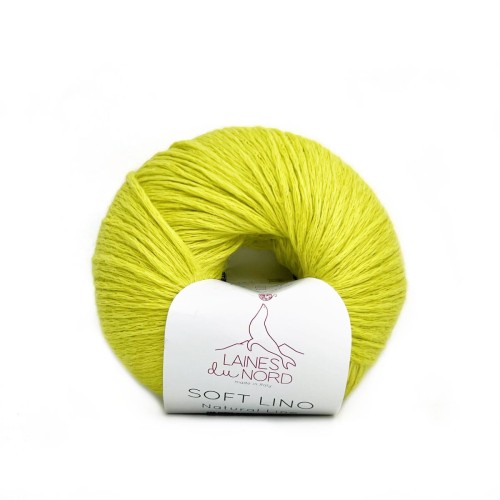 Włóczka Soft Lino 22 - cytrynowy