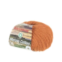 Włóczka Merino Cotton Organic 008 Orange z certyfikatem GOTS