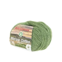 Włóczka Merino Cotton Organic 012 Grun z certyfikatem GOTS