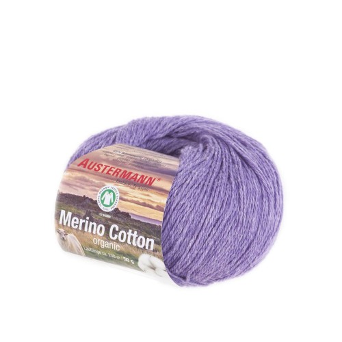 liliowa włóczka Merino Cotton Organic 016 Lila