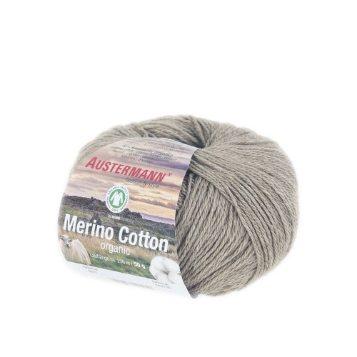 jasnoszara włóczka Merino Cotton Organic