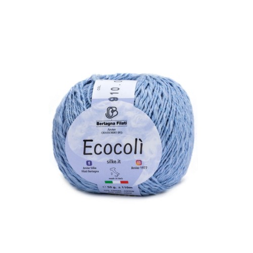 Włóczka Ecocoli 910 - mieszanka lnu i bawełny