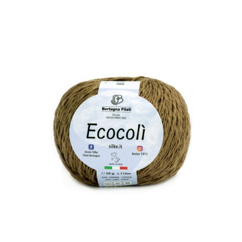 Włóczka Ecocoli 803 - mieszanka lnu i bawełny