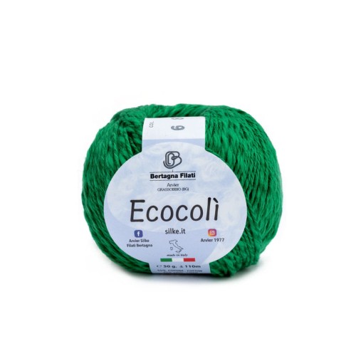 Włóczka Ecocoli 6 - mieszanka lnu i bawełny
