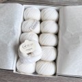 biała włóczka kaszmirowa Cardiff Cashmere