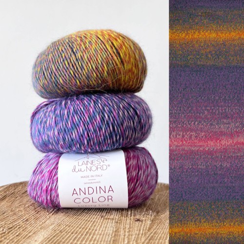 Włóczka Andina Color 001 - mieszanka wełny z alpaki i merynosów