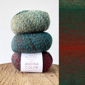 Włóczka Andina Color 006 - mieszanka wełny z alpaki i merynosów
