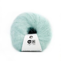 Włóczka  Silk Mohair Lux 30793 Tiffany - kidmoher z srebrną nitką