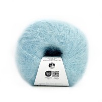 Włóczka  Silk Mohair Lux 30796 Celeste - kidmoher z srebrną nitką
