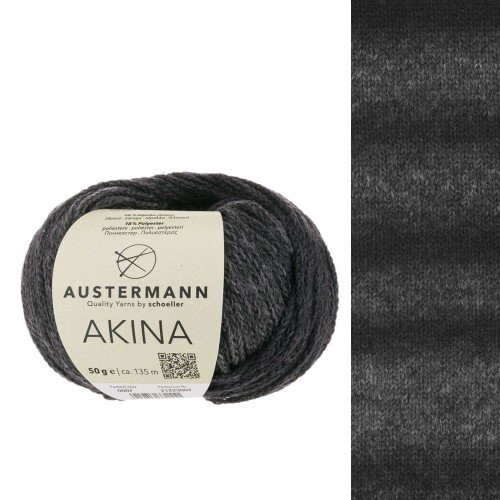 Włóczka Akina 07 Antrazit