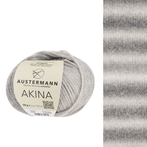 Włóczka Akina 08 Silber