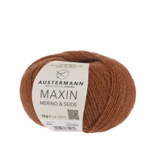 Włóczka Maxin Merino i Seide 06 Zimt