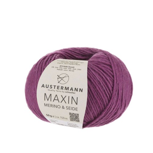 Włóczka Maxin Merino i Seide 09 Beere