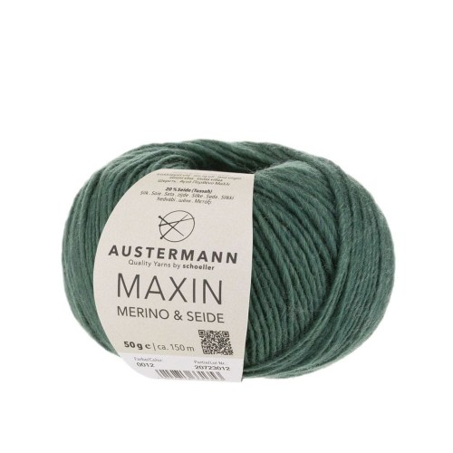 Włóczka Maxin Merino i Seide 012 Tanne