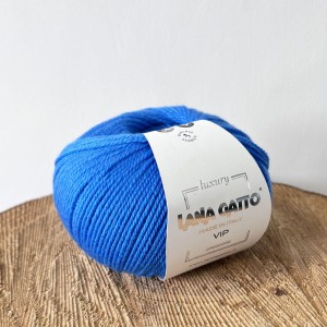 Włóczka Vip 14747 Azul - wełna merino extrafine z kaszmirem