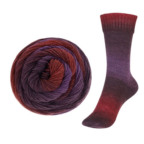 Włóczka Step 4 Merino 05 Burgund