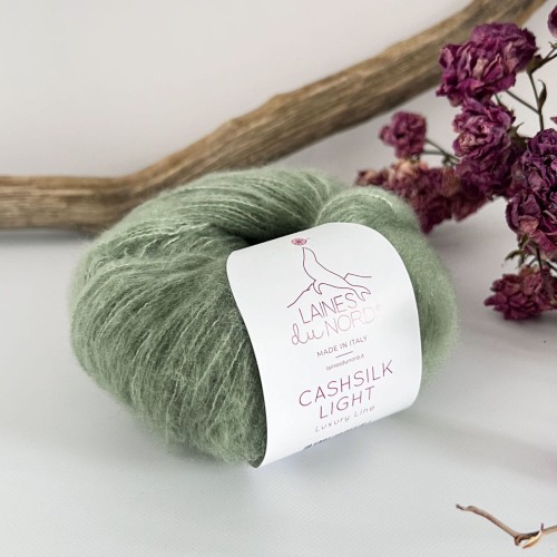 włóczka Cashsilk light merino z kaszmirem i jedwabiem