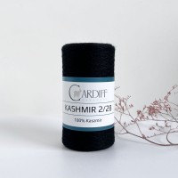Włóczka Kashmir 2/28 - 516 Nero - 100% kaszmir