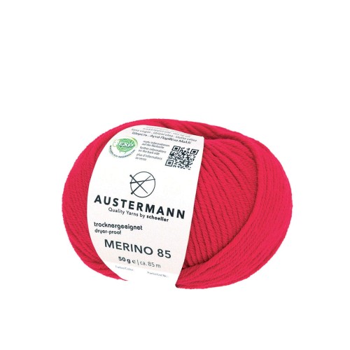 Włóczka Merino 85 color 008 Rot