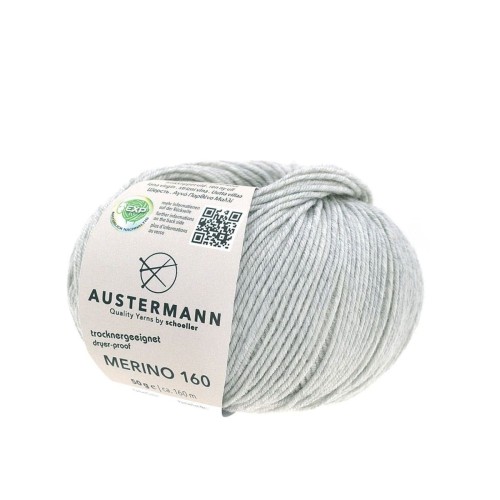 Włóczka Merino 160 color 228 Hellgrau