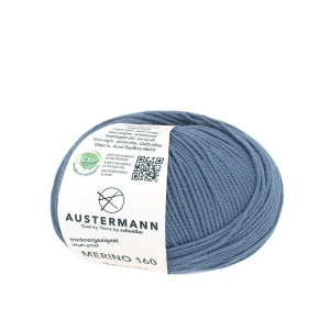 Włóczka Merino 160 col. 223 Jeans - 100% wełna merino superfine