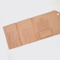 beżowe zamszowe etui na druty