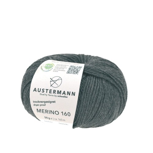 Włóczka Merino 160 color 234 Antrazit